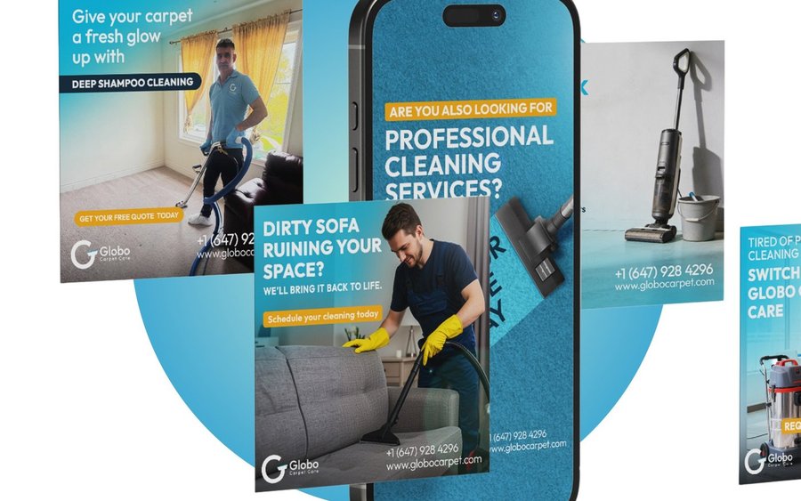 Globo Carpet Care mobile web experience